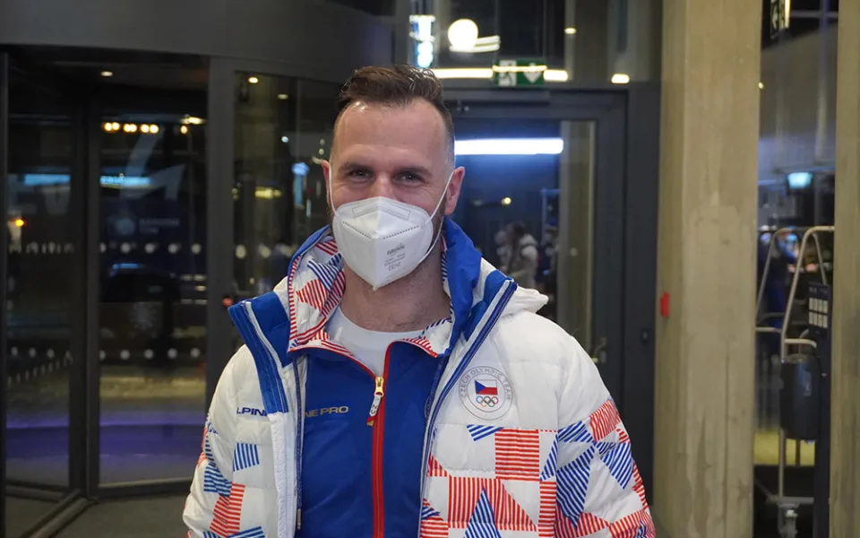 David Krejčí před odletem do Číny