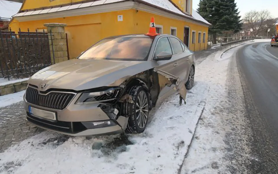 Dopravní nehoda v České Vsi u Jeseníku
