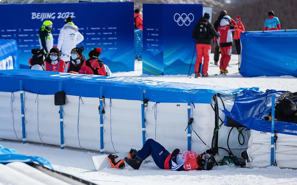 Vendula Hopjáková po jedné z tréninkových jízd. Na olympiádě kvůli zraněnému kotníku bojovala s velkými bolestmi