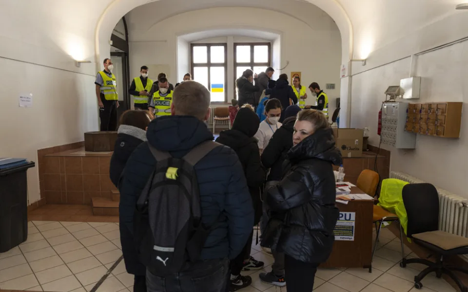 Vstupní část střediska KACPU v Hanáckých kasárnách v Olomouc