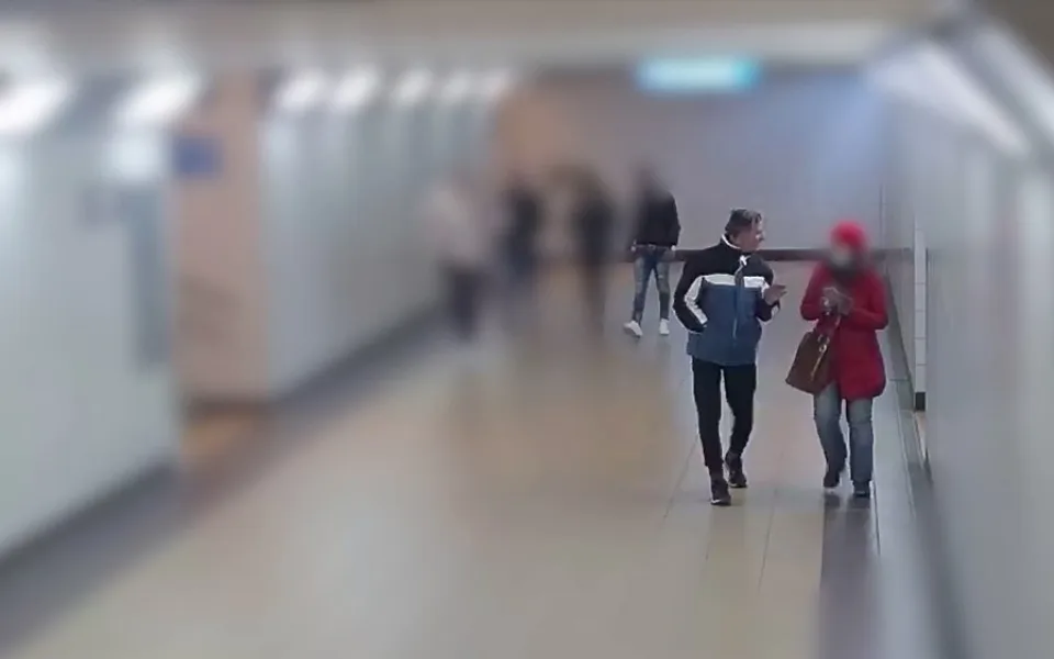 Snímek z kamerového záznamu z přerovského podchodu