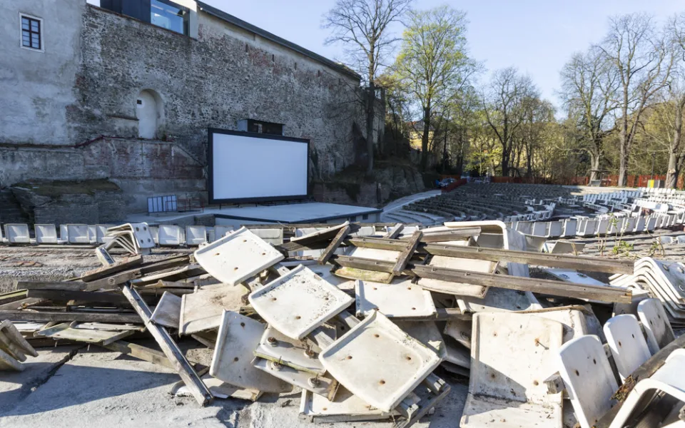 Letní kino v Olomouci prošlo opravami, oprava posezení se ještě plánuje