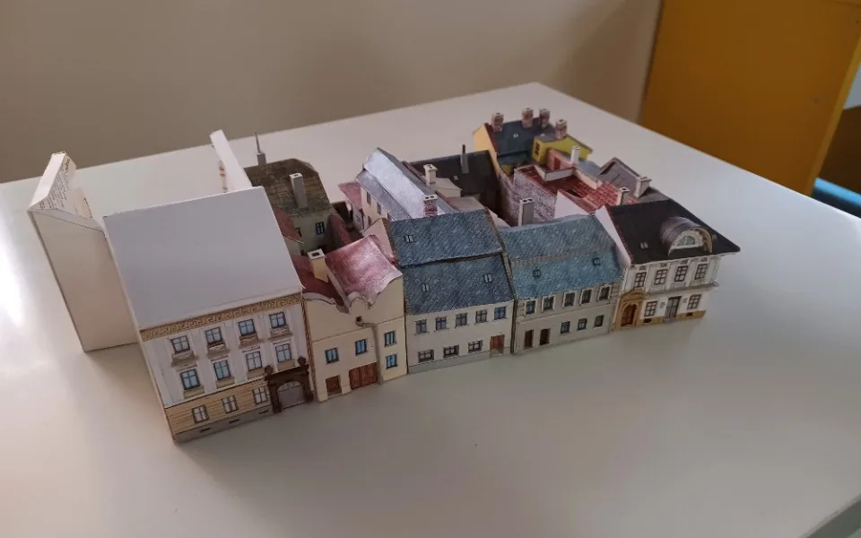 židovské uličky model