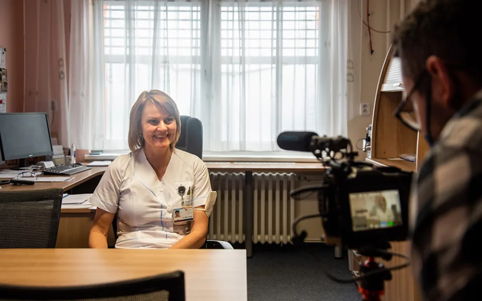 Vrchní sestra kardiologické kliniky FN Olomouc Dagmar Hetclová