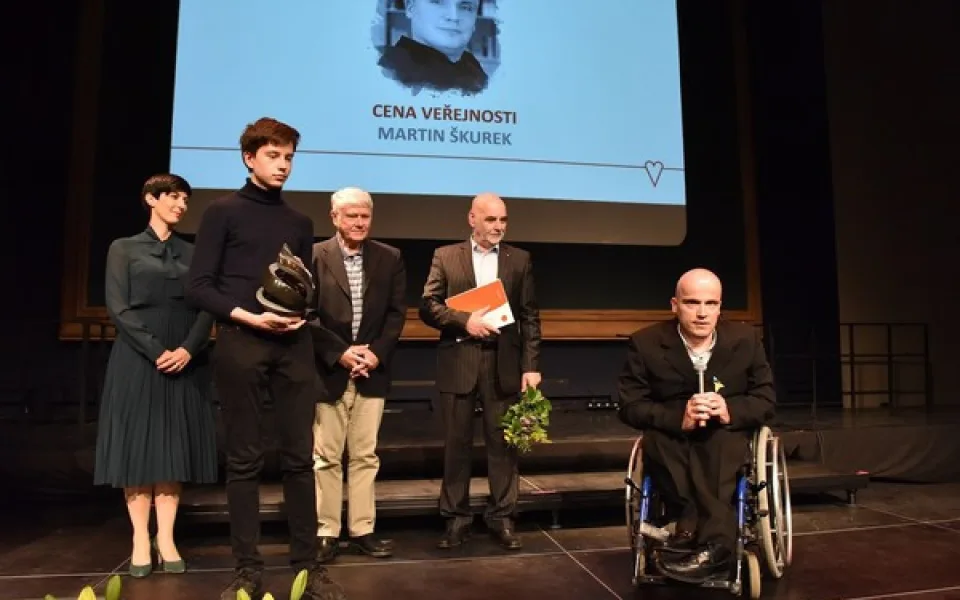 Martin Škurek je laureátem Ceny veřejnosti
