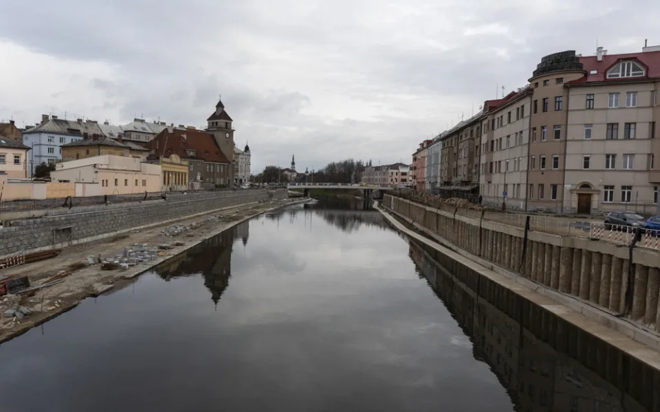 Okolí řeky Moravy prochází v Olomouci stavebními úpravami