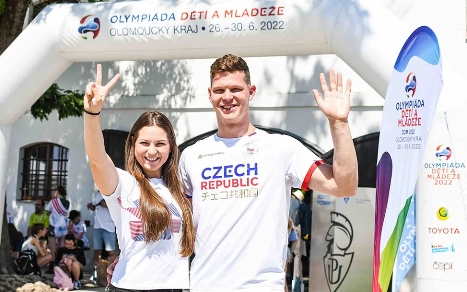 Snowboardcrossařka Vendula Hopjáková a šermíř Jakub Jurka