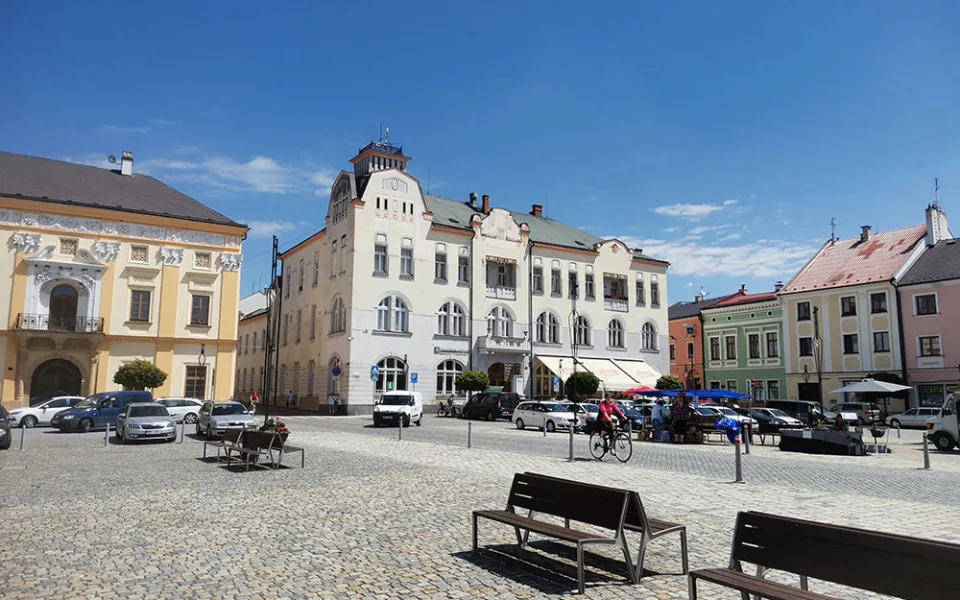 Budova Záložny na náměstí Přemysla Otakara v Litovli
