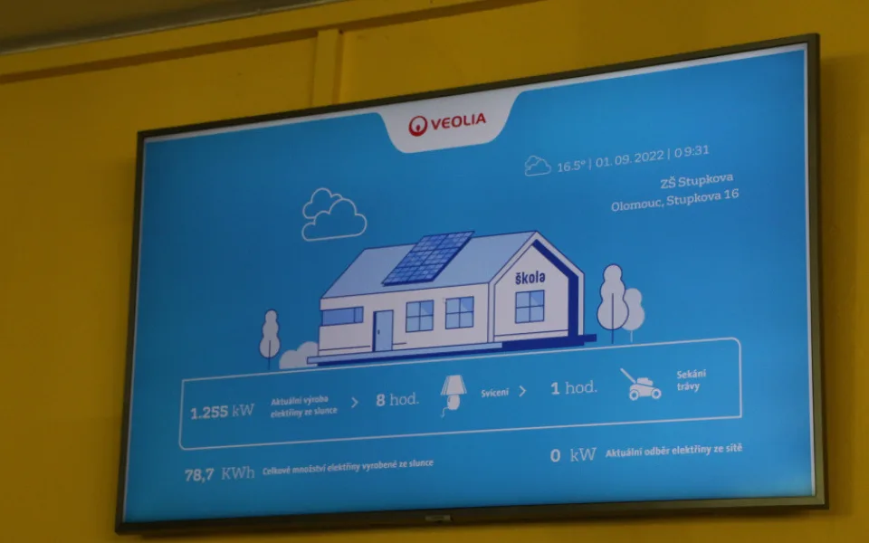 Elektřinu pro olomouckou základní školu dodá fotovoltaická elektrárna. Město nestála nic