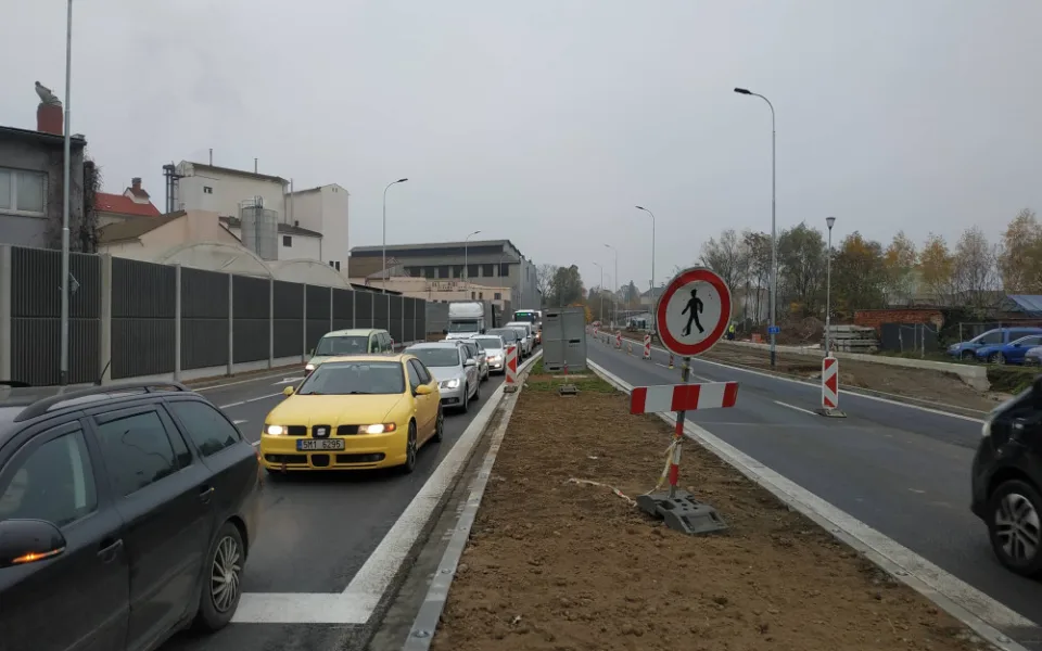 FOTOGALERIE: Přerov se dočkal, dopravu zrychlí průpich. Zároveň však skončil zákaz vjezdu kamionů