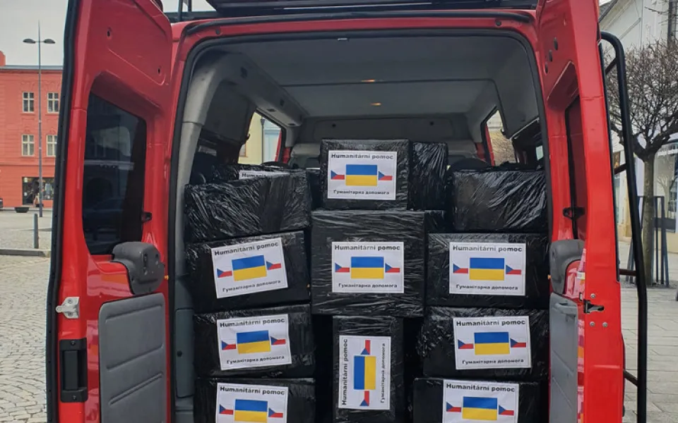 Z Uničova už dvakrát vyrazila materiální pomoc na Ukrajinu
