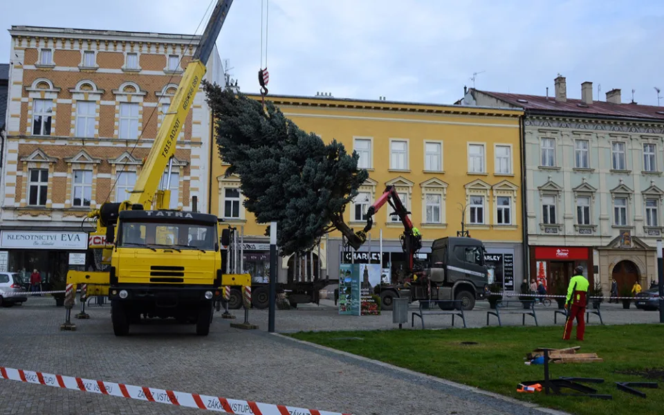 Vánoční strom v Prostějově