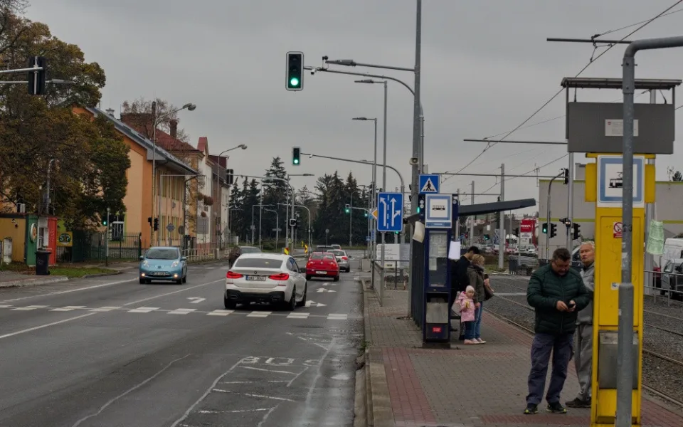 Světelné křižovatky na ulici Rooseveltova v Olomouci