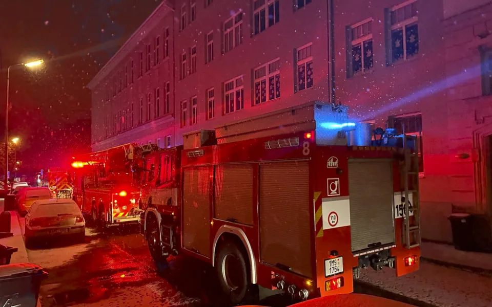 V centru Olomouce zasahovaly tři jednotky hasičů