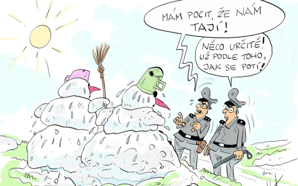 ORAŽENÉ OBRÁZKY: Lednová dávka vtipů od kreslíře Jana Tatarky