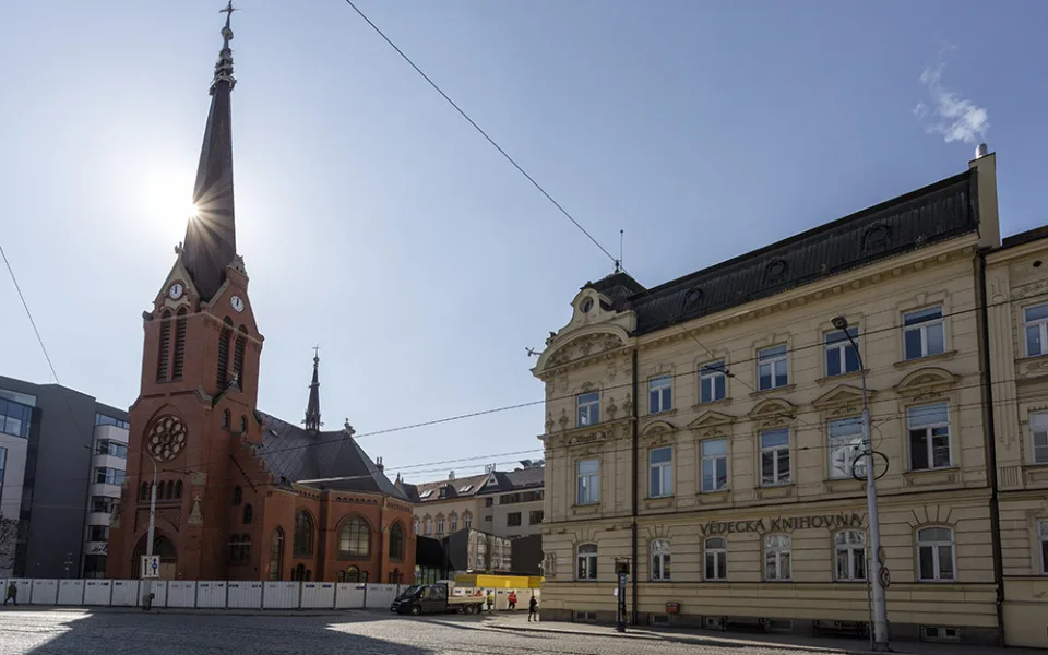 Červený kostel v Olomouci se po rekonstrukci otevře v květnu. Bude nový kulturním centrem