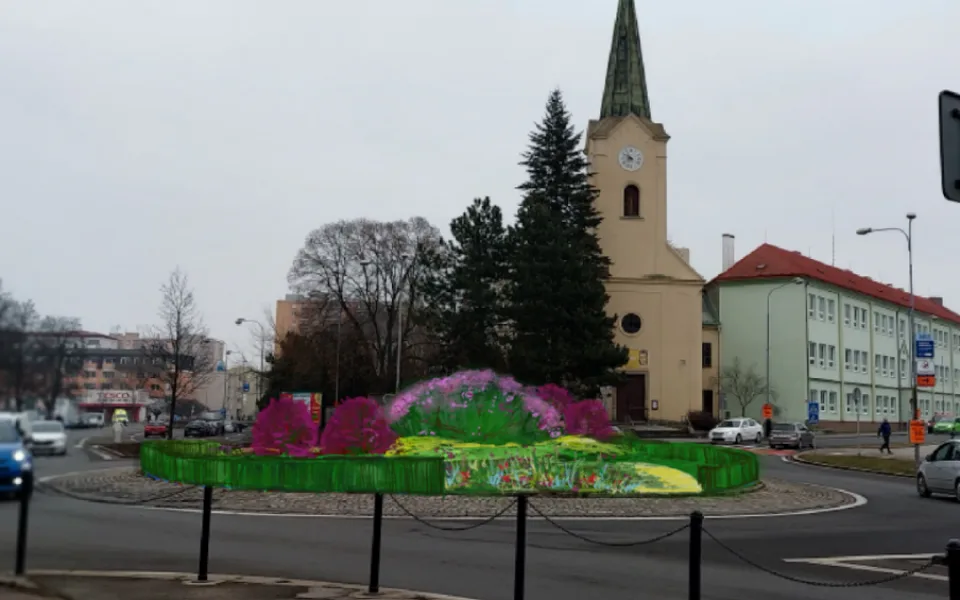 Přerov se rozkvete. Město vytvoří na rušné křižovatce květinovou louku