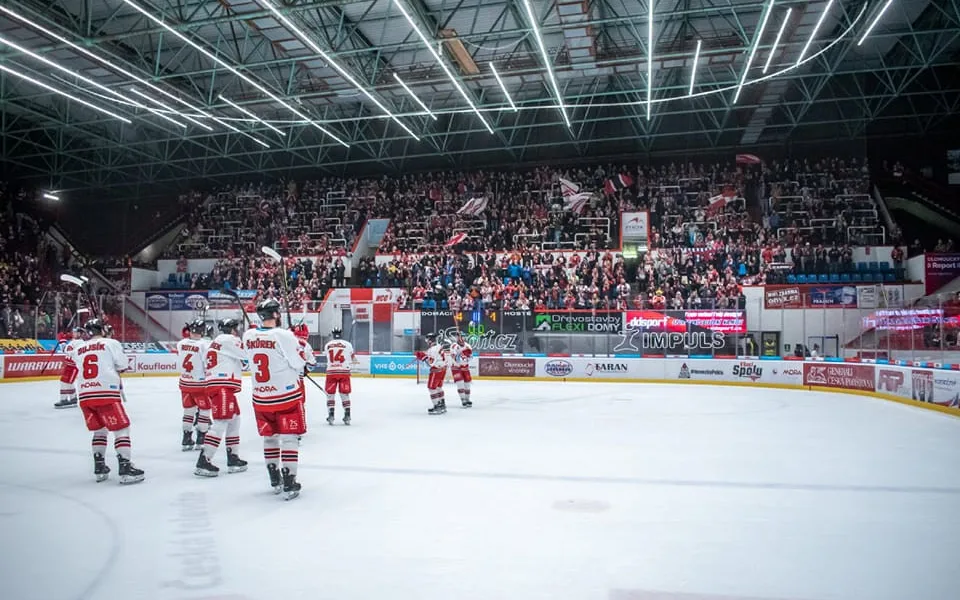 Olomoučtí hokejisté děkují fanouškům za podporu - ilustrační foto