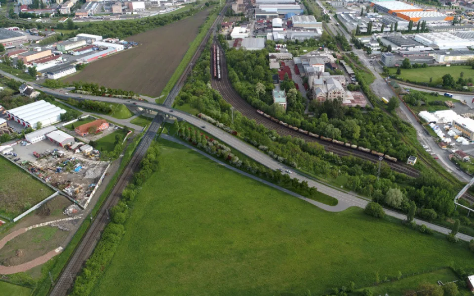 Vizualizace nového nadjezdu v Holické ulici v Olomouci
