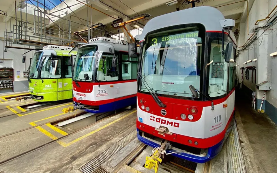Tramvaje Dopravního podniku města Olomouce - ilustrační foto