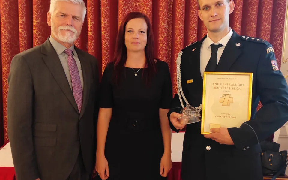 Vždy připraven k zásahu. Hasič ze Zábřehu dostal cenu na Pražském hradě, v létě pomáhal u nehod na dráze