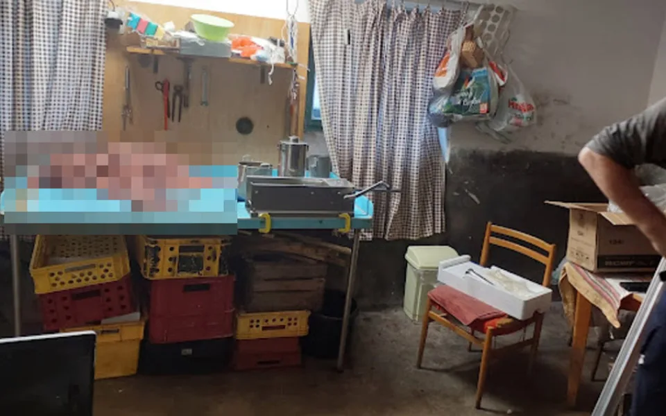 Strážníci Městské policie Šumperk řešili případ nelegálního zpracovávání masa v prádelně bytového domu