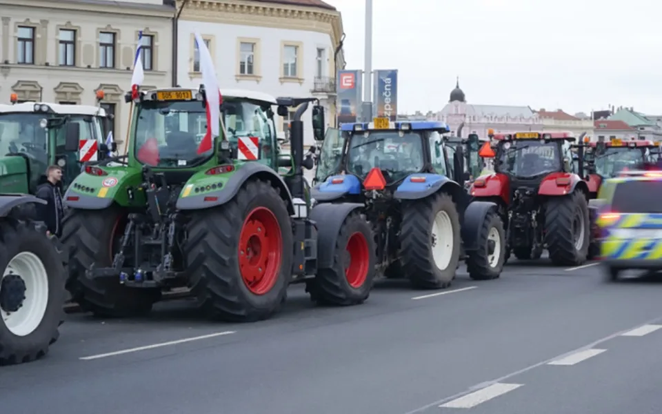 Pondělní protest zemědělců v Praze - ilustrační foto