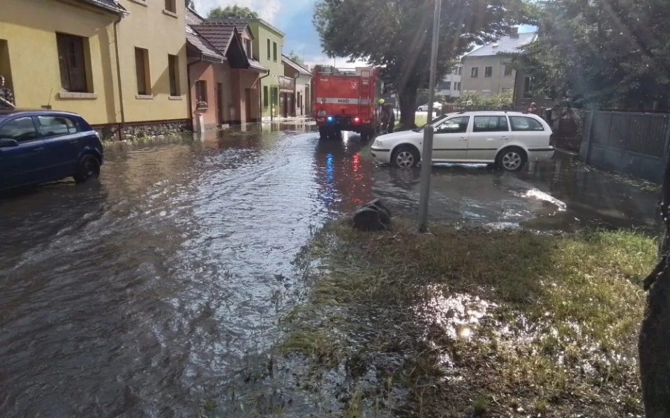 Příval vody zaplavil sklepy na několika místech v Olomouci