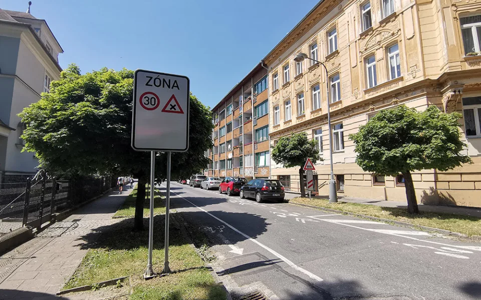 Zóna 30 v Olomouci - ilustrační foto