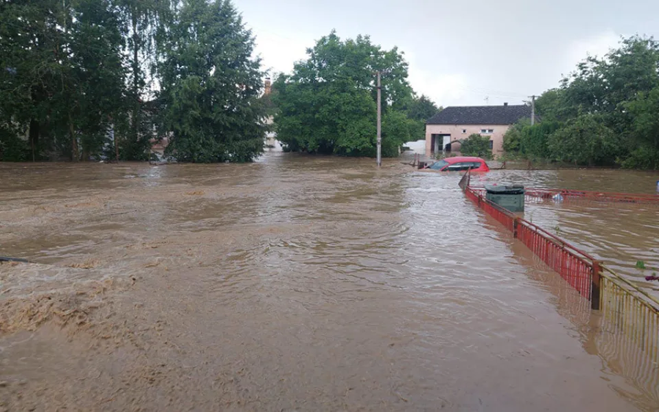 Po bouřkách zasáhla v závěru června povodeň několik obcí na Přerovsku