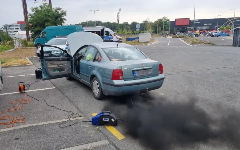 Policisté v Přerově kontrolovali technický stav vozidel. Ani jedno z aut neprošlo