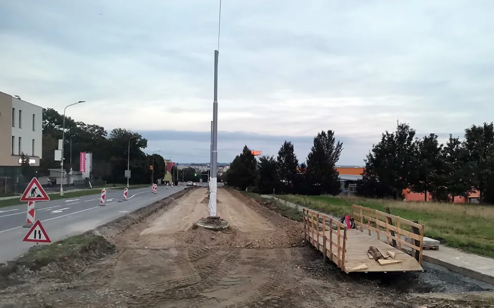 Modernizace tramvajové trati v Olomouci - ilustrační foto