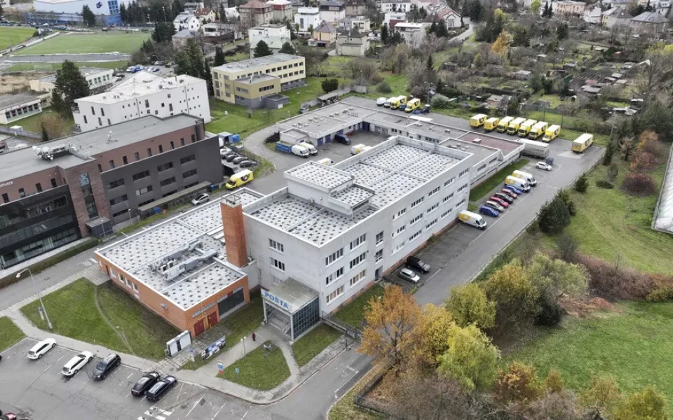Areál České pošty na ulici Ladova v olomoucké části Hejčín