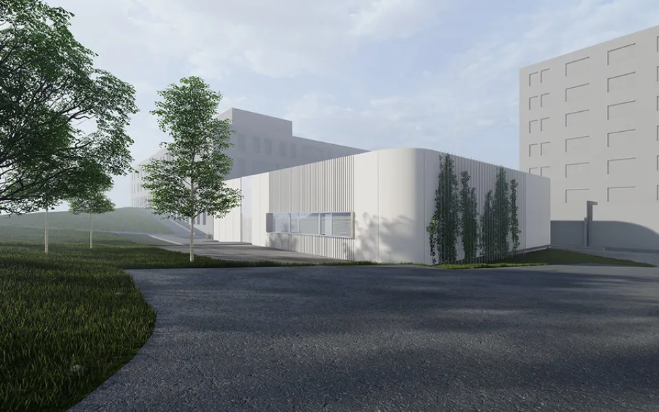 Vizualizace pavilonu D4 Fakultní nemocnice Olomouc