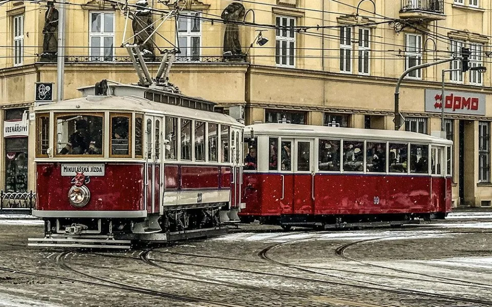 Mikulášská tramvaj v Olomouci