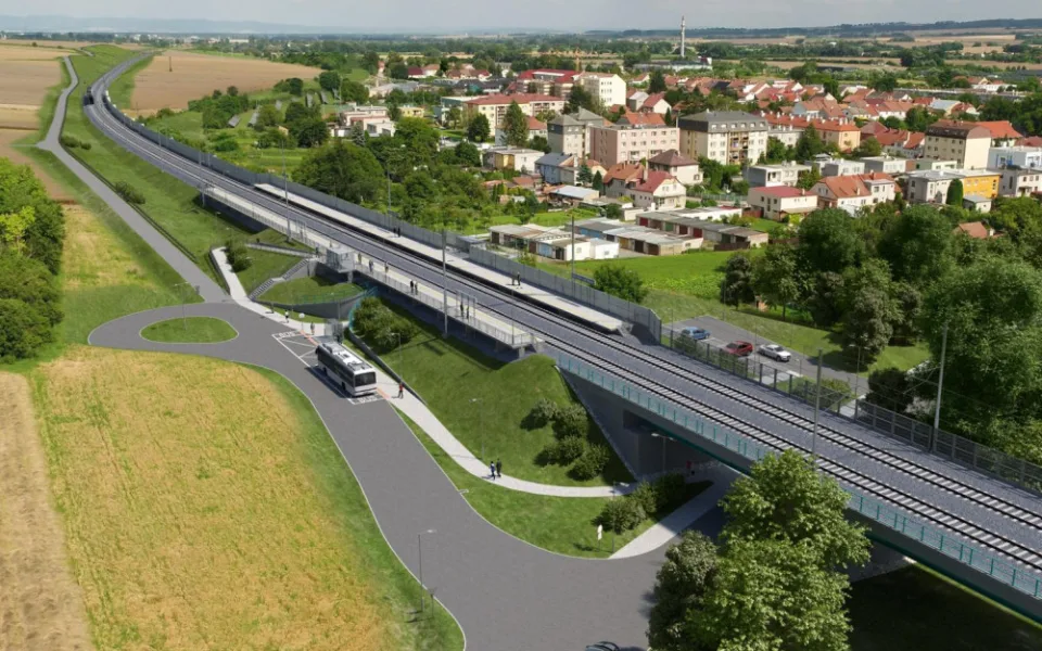 Podél Hané dvoustovkou. Správa železnic zná stavitele rychlotrati