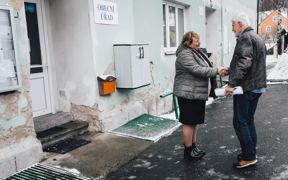 Utajovaná návštěva: prezident Pavel zavítal na Jesenicko, ocenil práci i solidaritu po povodních