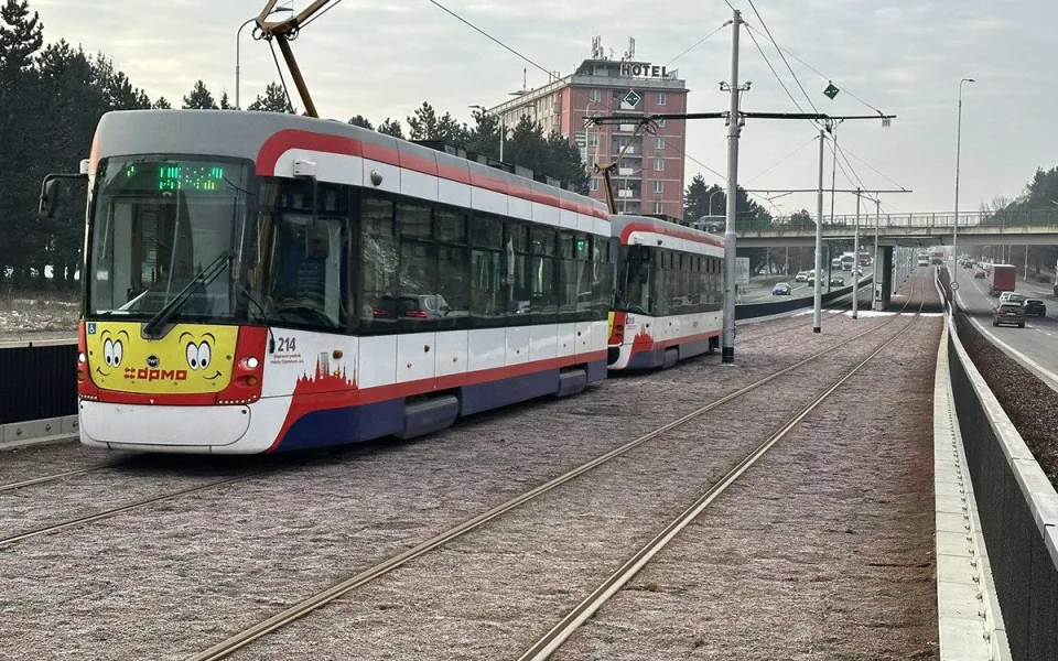 Opravená tramvajová trať na Novou Ulici - Ilustrační foto
