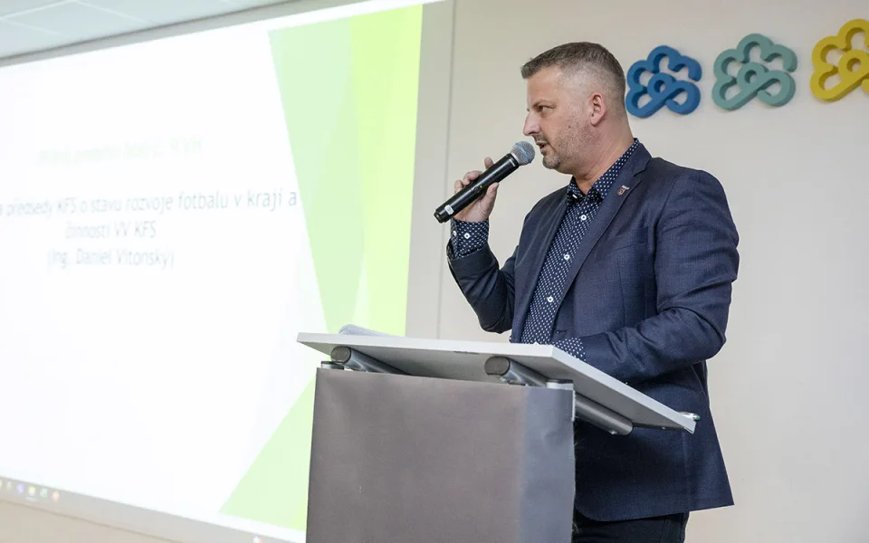Předseda Výkonného výboru Olomouckého krajského fotbalového svazu Daniel Vitonský