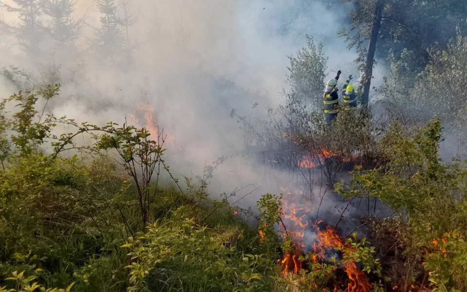 Dva požáry lesa na Šumpersku od špatně uhašeného ohniště. Zasahovaly desítky hasičů