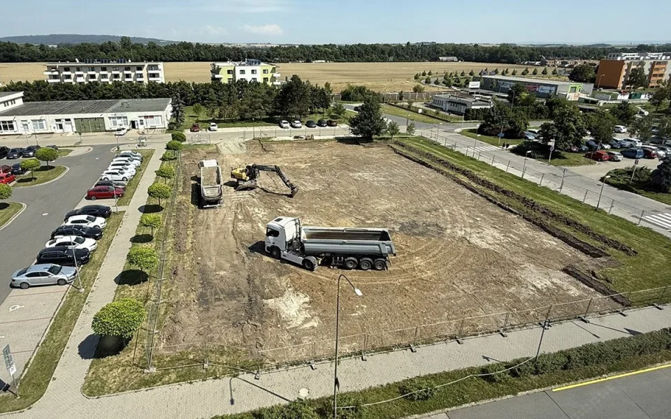 Stavba nového parkoviště v areálu Nemocnice AGEL Prostějov