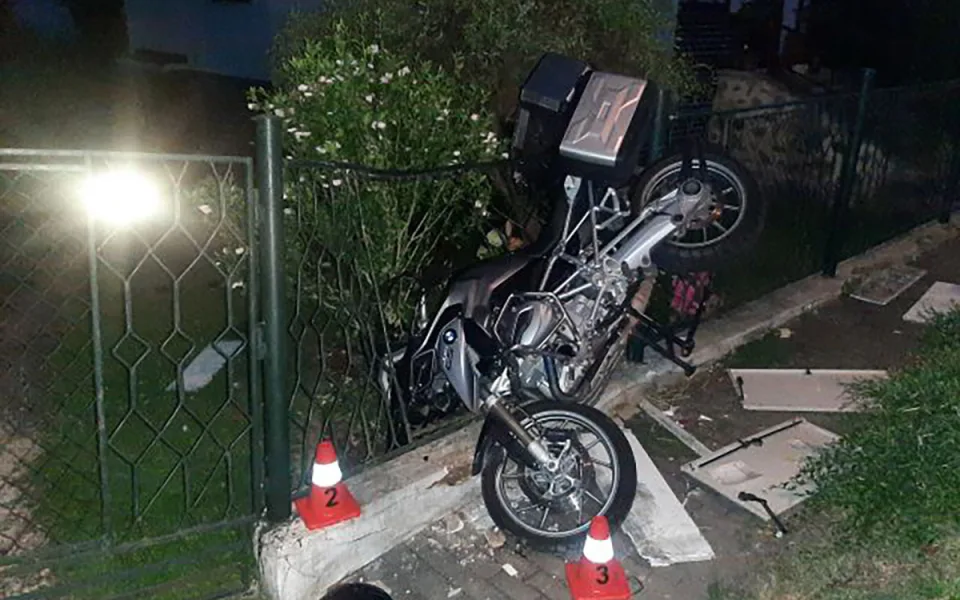 Dopravní nehoda motorky v Hranicích