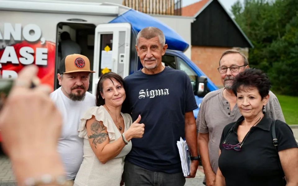 Andrej Babiš na setkání s občany