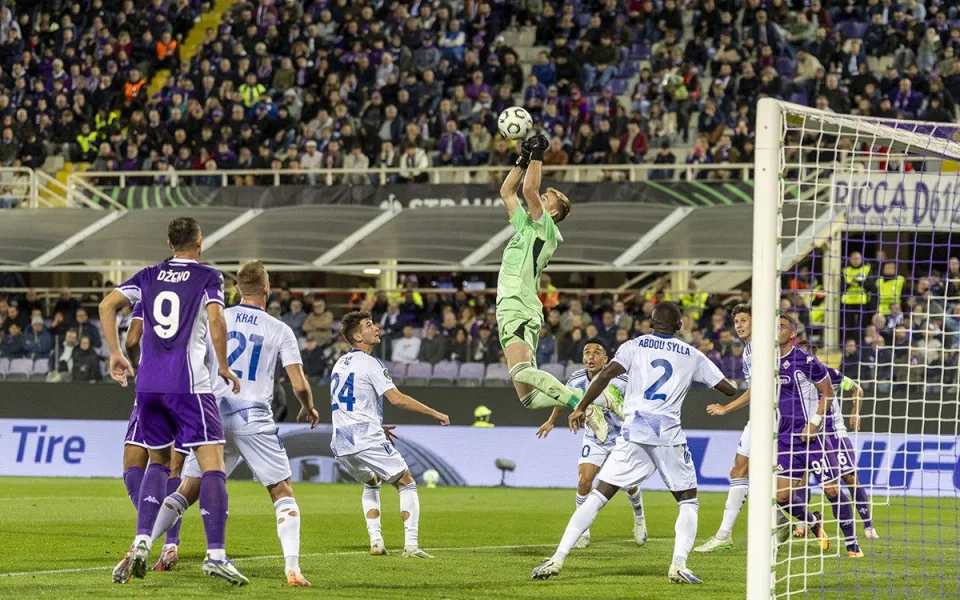Odvážný výkon Sigmy na Fiorentinu nestačil, podruhé inkasovala z poslední akce