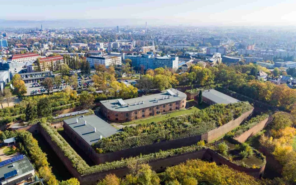 Fort Tafelberg v areálu Fakultní nemocnice Olomouc