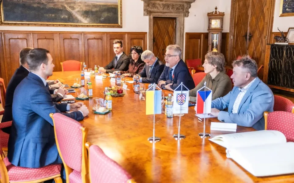Oficiální návštěva ukrajinského velvyslance na olomoucké radnici