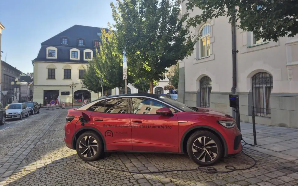 Sdílený elektromobil v Šumperku - ilustrační foto