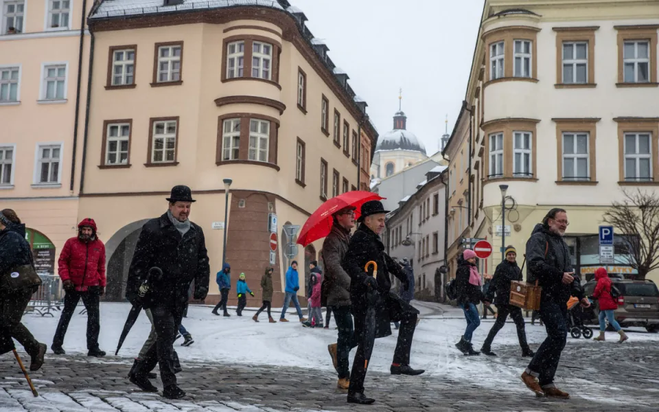 Pochod švihlé chůze v Olomouci - ilustrační foto