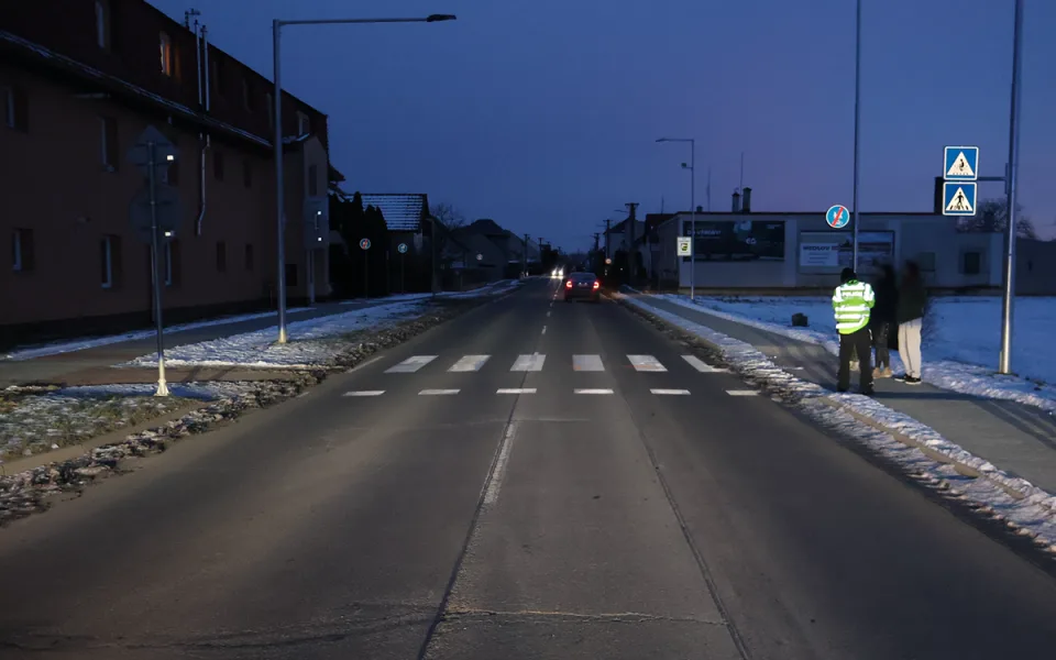 Místo prověřované nehody v Července na Olomoucku