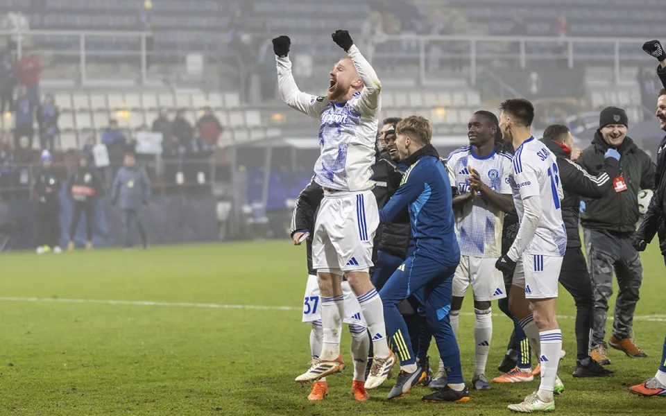 Jáchym Šíp se raduje z postupu do jarní fáze Konferenční ligy